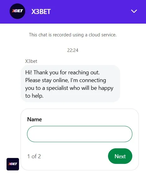 X3Bet Casino Support
