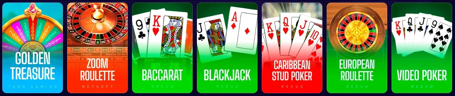 X3Bet Casino Jeux de table